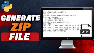 How To Generate A Zip File In Phyton Quick amp Easy [upl. by Htiekram801]