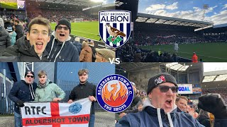 WBA VS ALDERSHOT VLOG PYROS LIMBS A WIN AS THE SHOTS TAKE OVER THE HAWTHORNS [upl. by Canica175]