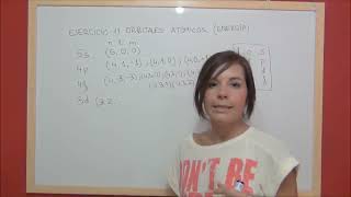 QUIMICA Ejercicio 11 Estructura atómica  Ordenación orbitales atómicos orden creciente de energía [upl. by Doscher]