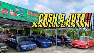 Gudang nya mobil bekas murah jonggol❗Termurah 8 juta obral semua 13 juta civic series nouva classy [upl. by Amadis]