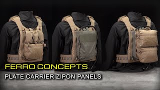 Ferro Concepts  Plate Carrier Zip on back panels [upl. by Eeb]