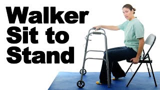 Sit to Stand with a Walker  Ask Doctor Jo [upl. by Rasec]