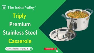 Triply Stainless Steel Stock Pot  Stainless Steel Cookware  Triply Cookware  The Indus Valley [upl. by Ecidnac]