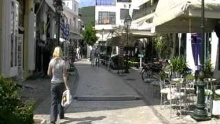 walking in Papadiamanti street Skiathos Town  Skiathos Greece [upl. by Danelle435]