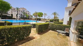 La Torre Golf Resort huge Ground floor on pool SW facing glass curtains terrace full furn 139950€ [upl. by Namrac]