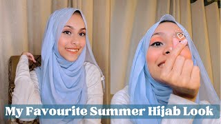 My Favourite Hijab Look for Summer  Noshin Nower 💜 [upl. by Dabney]