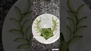 Cucumber Salad Decoration Ideas Beautiful Salad Decoration😍saladdecorationshortvideosaladideas [upl. by Addiel]