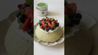 berry matcha pavlova  the dessert to impress recipe [upl. by Eniala173]