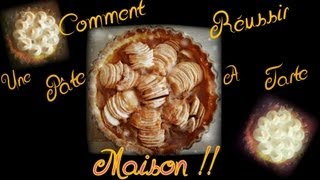 Comment faire une pâte à tarte maison [upl. by Nnaeilsel]