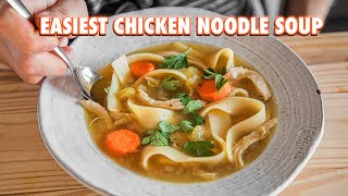 30 Minute Homemade Chicken Noodle Soup [upl. by Saqaw]