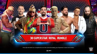 October 2024 Mens ROYAL RUMBLE  WWE 2K24 [upl. by Llejk]