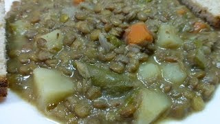 LENTEJAS CON VERDURAS RECETA FÁCIL [upl. by Enytnoel]