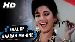 Saal Ke Baarah Mahine  Kavita Krishnamurthy Udit Narayan  Phool SongsKumar Gaurav Madhuri Dixit [upl. by Eeluj]