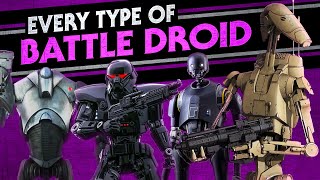 Every Battle Droid in Star Wars [upl. by Burnley865]