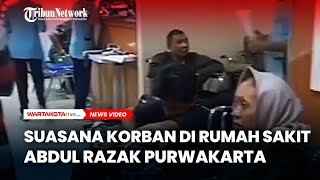 Suasana di Rumah Sakit Abdul Razak Purwakarta Korban Kecelakaan di Tol Cipularang [upl. by Ikkaj]