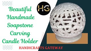 Soapstone Carving Candle Holder qatar kuwait saudiarabia onlineshopping canada uae usa gifts [upl. by Ahab]