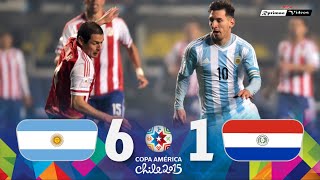 Argentina 6 x 1 Paraguay ● 2015 Copa América Semifinal Extended Goals amp Highlights HD [upl. by Esertal223]