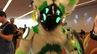 Hixbis Protogen Full Suit at Anthrocon 2017 [upl. by Torruella]