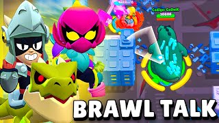 BRAWL TALK con 2 NUEVOS BRAWLERS GODZILLA Y MUTACIONES en BRAWL STARS [upl. by Uphemia113]