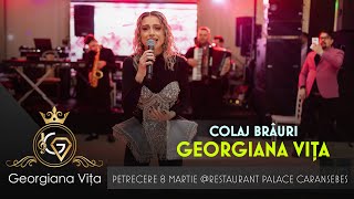 Georgiana Vița ❌ Formatia Timisul  Colaj Brauri LIVE 🎷 Petrecere 8 martie 2024 💃 [upl. by Neelsaj351]