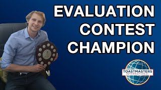 Toastmasters Speech Evaluation Contest  1st Place   2020  District 71  Kyle Murtagh [upl. by Lalage]