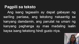 Kontemporaryong Dulog sa pagsasalin [upl. by Pizor]