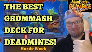 Deadmines Dungeon Guide  The BEST Grommash Deck  Horde Week  Warcraft Rumble [upl. by Shem]