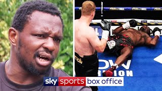 EXCLUSIVE Dillian Whyte reacts to his shocking KO defeat to Alexander Povetkin [upl. by Navets]