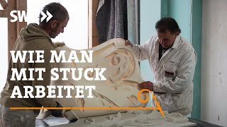 Wie man mit Stuck arbeitet  SWR Handwerkskunst [upl. by Nnaarat]