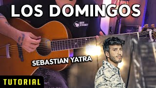 Tutorial quotLos Domingosquot de Sebastián Yatra en Guitarra PDF GRATIS [upl. by Yrtnahc]