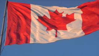 Giant Canadian Flag outside the SAIL camping store in Oshawa [upl. by Kenon]