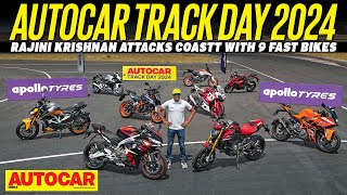 Autocar Track Day 2024  9 bikes battle it out on CoASTT  Track Day  autocarindia1 [upl. by Wolsniw316]