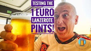 Surprising friends in Lanzarote and testing the 1 euro beer [upl. by Nauqyaj817]