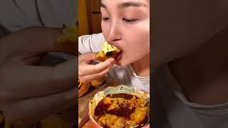 Spicy wonton with cheese sticks and egg tarts for late night snacks foodie routine foodie del [upl. by Ainot]