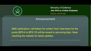 GHQ AMDTE jobs update  GHQ civilian jobs written test schedule gkwithengineer ghqjobs [upl. by Ferd]