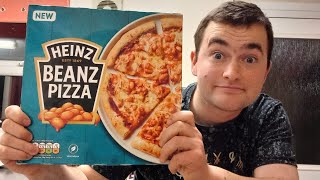 Review On HEINZ BEANS PIZZA  FIRST EVER TRY  Will It Make Me Fart [upl. by Oruasi]