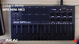 Klawiatura sterująca MPK Mini MK3 z Akai Professional  Demo [upl. by Antsirhc881]