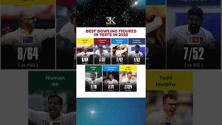 🔥 Top Bowling Figures in Test 2023 🏏💥shorts cricket2023 topbowlers testcricket ytshorts [upl. by Margret]