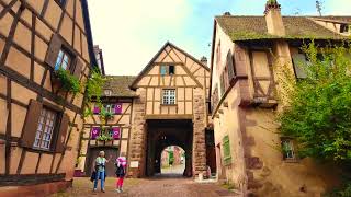 RIQUEWIHR ALSACE REGION FRANCE 🇫🇷 4K VIDEO [upl. by Nobel]