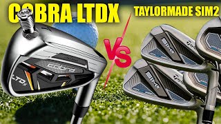 TaylorMade SIM2 Max Irons vs Cobra LTDx Golf Irons  HeadtoHead Review 2024 [upl. by Falcone303]