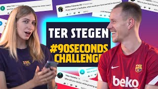 WOULD YOU RECORD A SONG WITH MEMPHIS  Ter Stegen 90secondschallenge [upl. by Nuyh422]