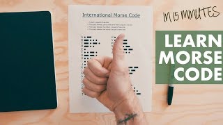 LEARN MORSE CODE from a MEMORY CHAMP in 15 minutes [upl. by Glick94]