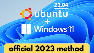 How to Install Ubuntu 2204 in Windows 11 Official Method [upl. by Wendall]