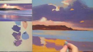 Acrylic landscape painting techniques Lessons for beginners Part 3 [upl. by Dorise799]