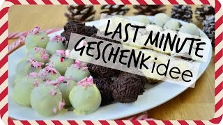 LAST MINUTE GESCHENKIDEE Vier DIY PralinenRezepte [upl. by Nyladnarb]