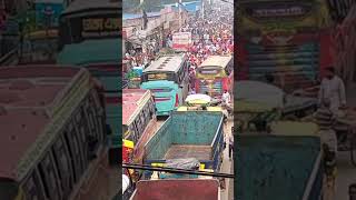 Garments workers unrest in Baipail highway Road worker strike tranding [upl. by Neelyar805]