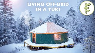 Couple Living OffGrid in Their DREAM Yurt Home in the Forest – How They Built It  Pros amp Cons [upl. by Ardnic]