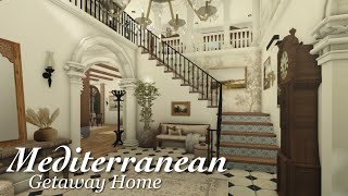 Bloxburg Mediterranean Getaway Home  Speedbuild  Roblox Bloxburg  Part 2 [upl. by Yenahpets650]