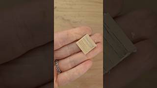 DIY Miniature Parquet floor tiles for dollhouse hack timesavingtips coffeestirsticks tutorial [upl. by Hampton823]