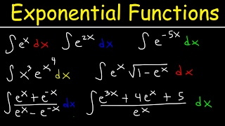 Integrating Exponential Functions By Substitution  Antiderivatives  Calculus [upl. by Lambertson782]